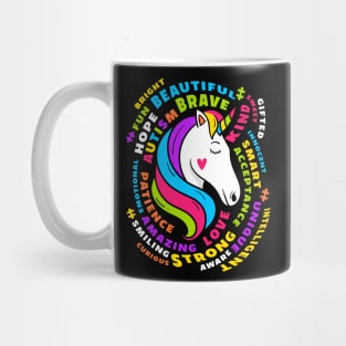 autism unicorn autism awareness Mug